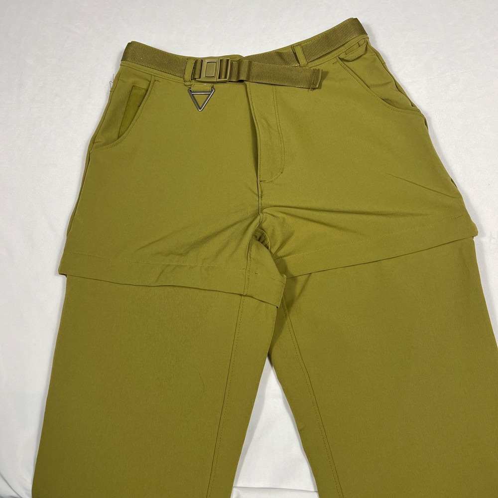 Stoic Convertible Hiking Pants XS Olive Green Stretch Cargo Outdoor STW076 Mens
